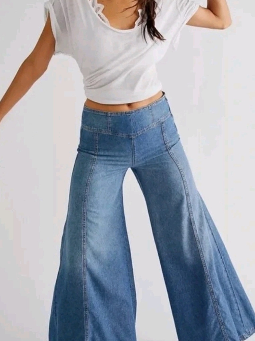 FREE PEOPLE JUNIPER PALAZZO JEANS